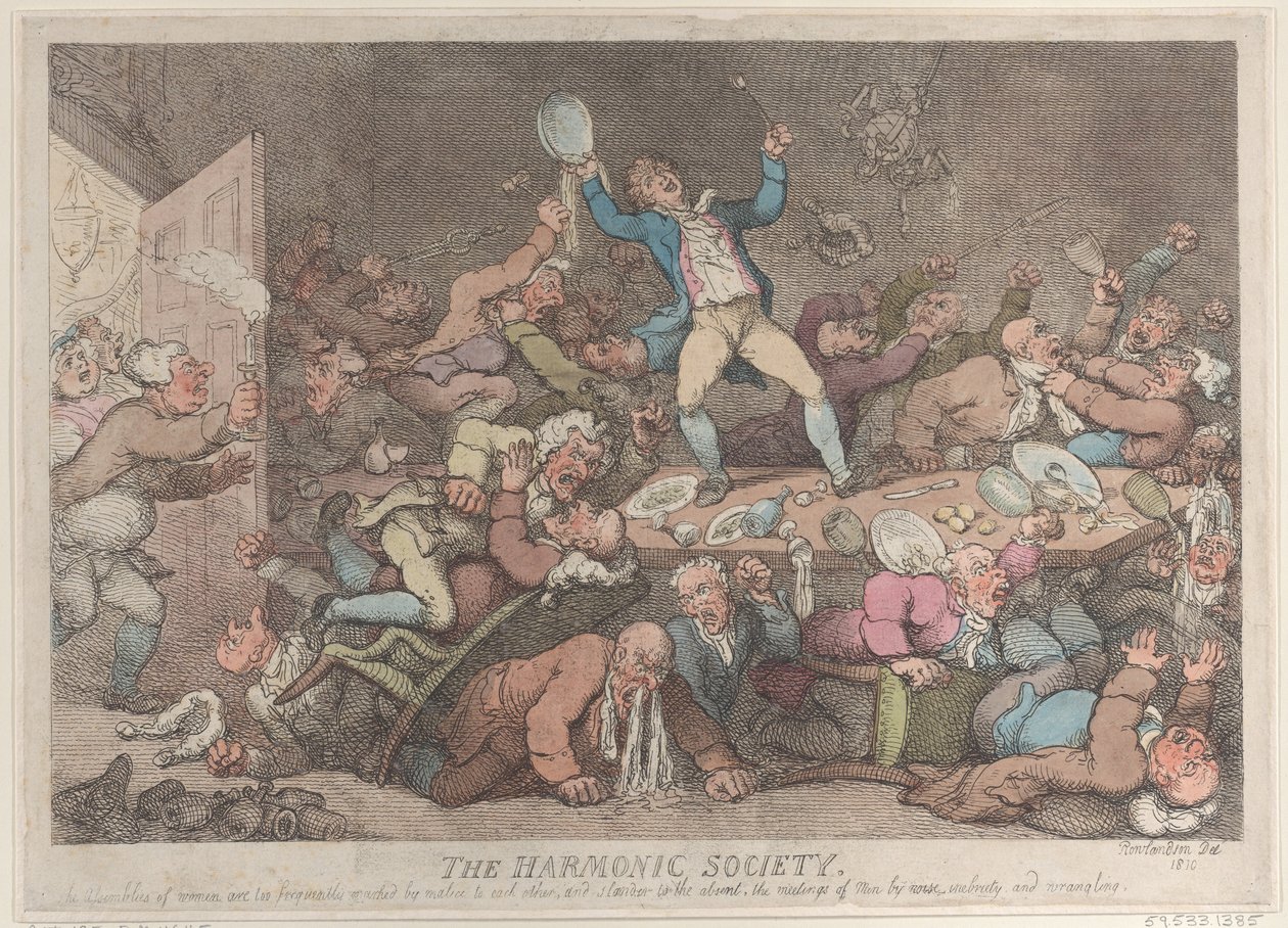 Det harmoniske Selskab, 1810., 1810. af Thomas Rowlandson