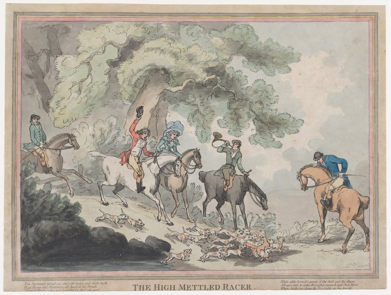 Jægeren fra The Life of a Racehourse eller The High-Mettled Racer, 20. juli 1789., 20. juli 1789 af Thomas Rowlandson