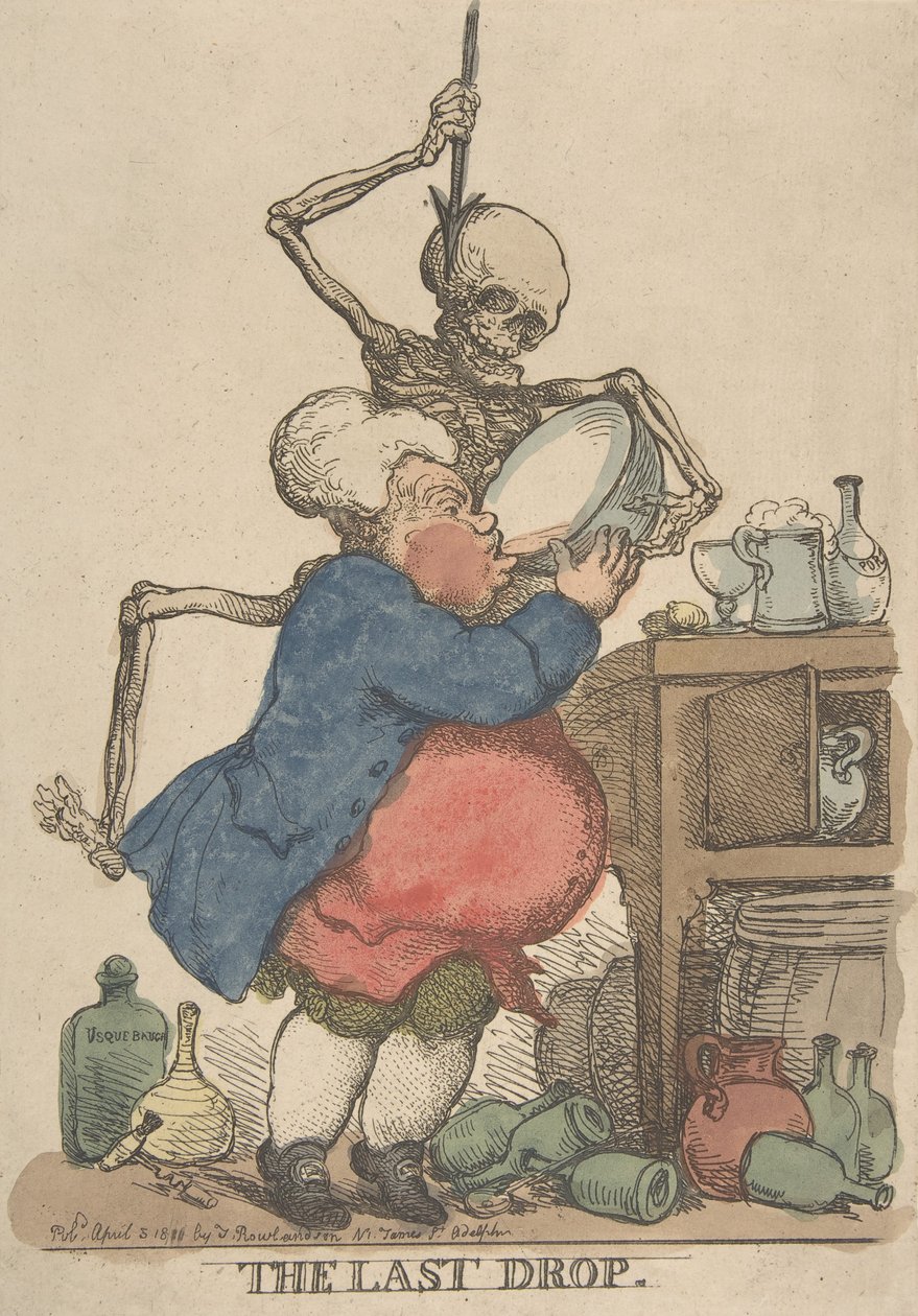 Den sidste dråbe, 5. april 1801., 5. april 1801. af Thomas Rowlandson