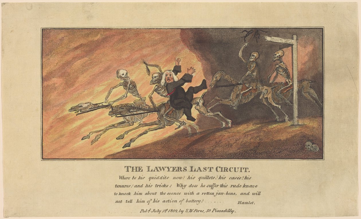 Advokatens sidste runde af Thomas Rowlandson