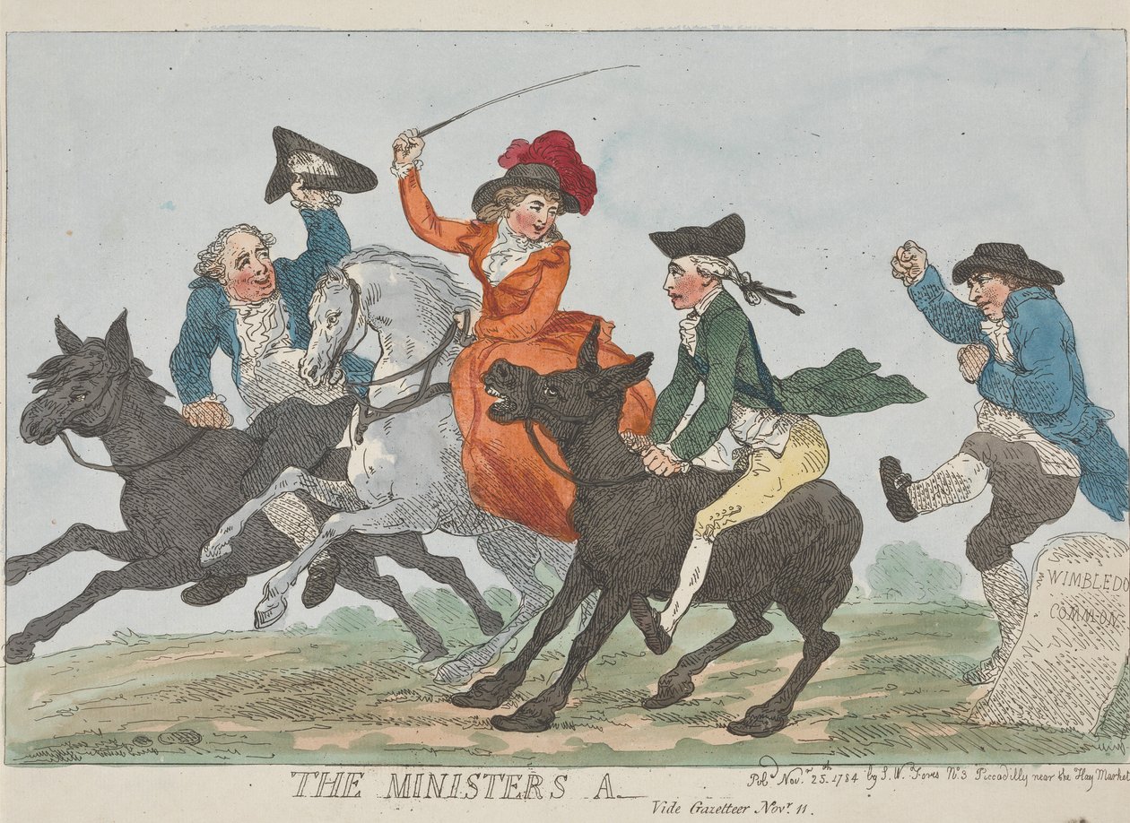 Ministerens røv – se Gazetteer – 11. november af Thomas Rowlandson