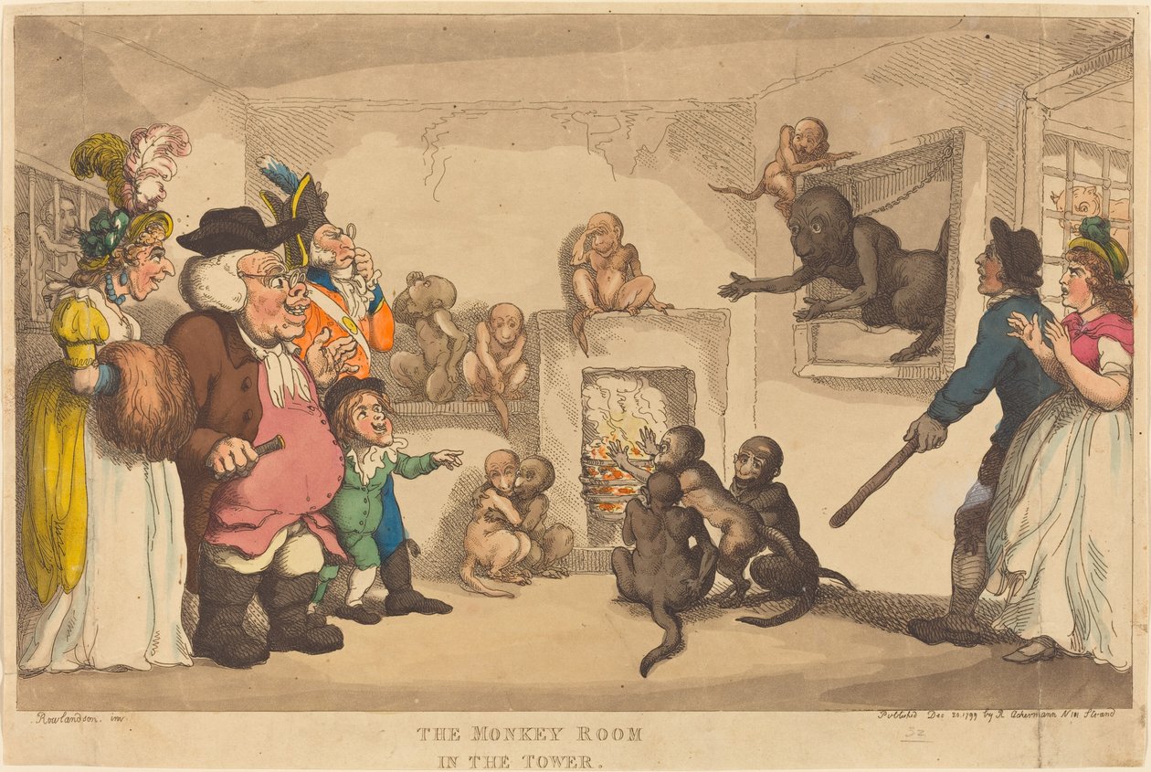 Aberummet i tårnet af Thomas Rowlandson