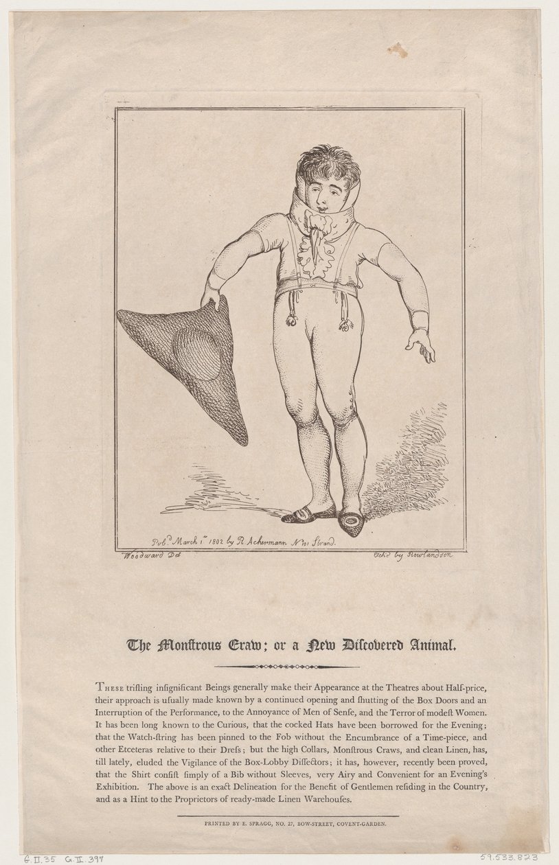 Den monstrøse Krave eller et nyopdaget dyr, 1. marts 1802., 1. marts 1802. af Thomas Rowlandson