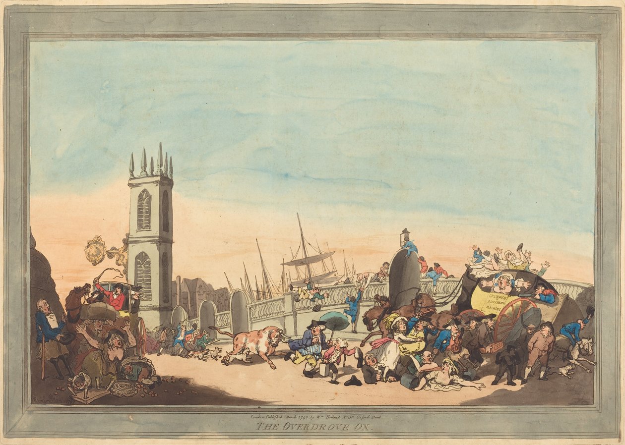 Den overdrevne okse af Thomas Rowlandson
