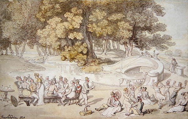 Picnic af Thomas Rowlandson