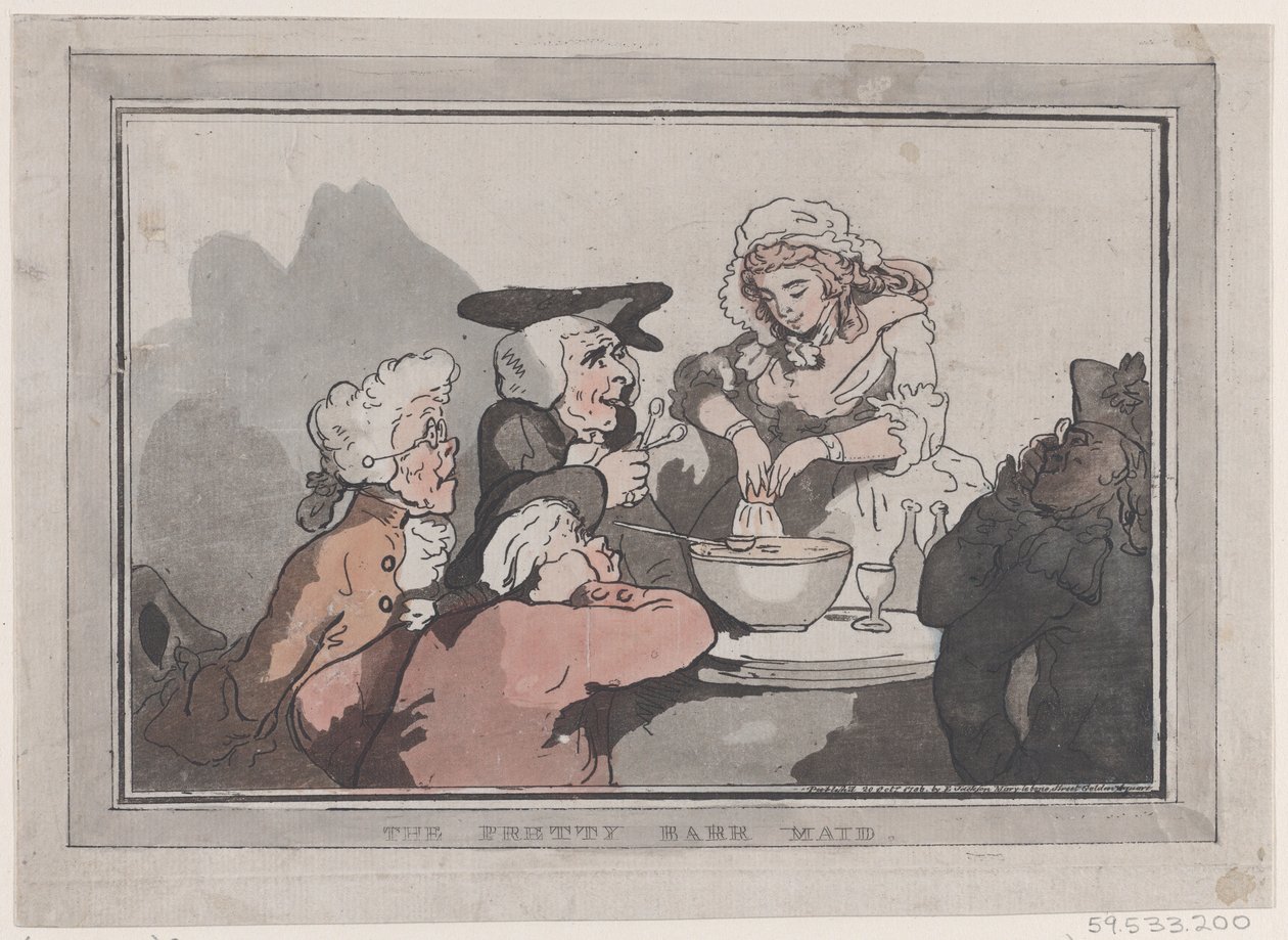 The Pretty Barr Maid, 20. oktober 1786., 20. oktober 1786. af Thomas Rowlandson