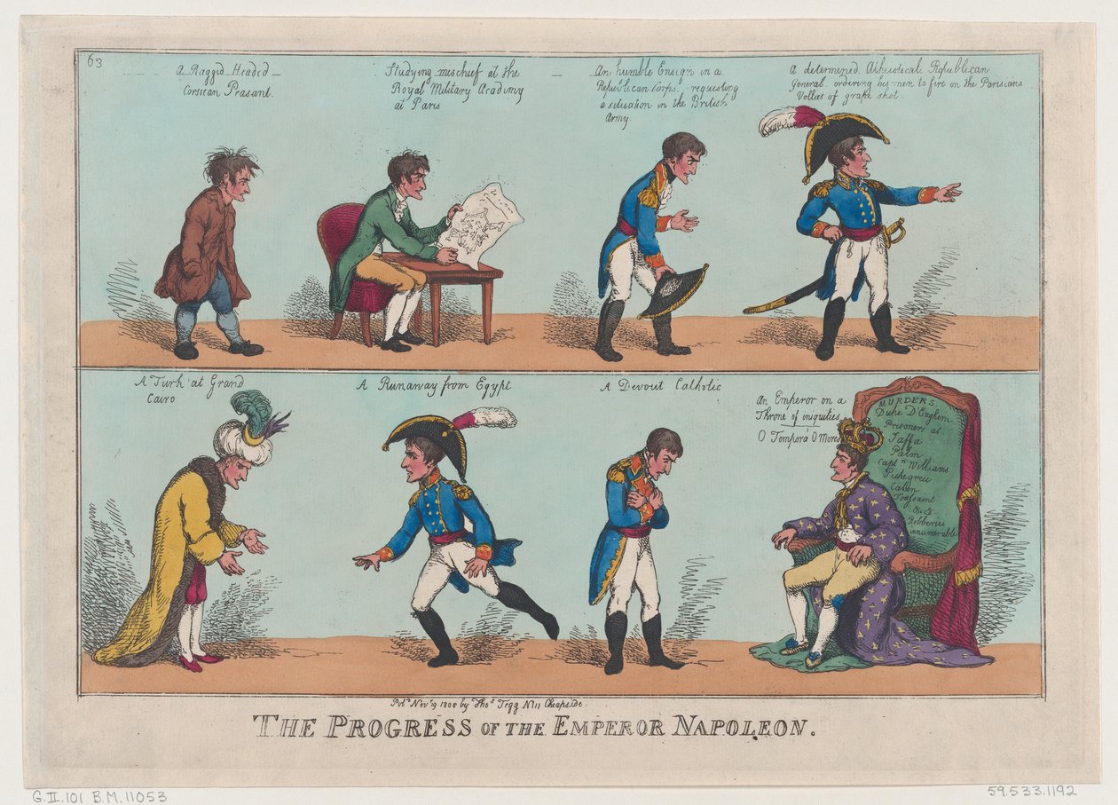 Kejser Napoleons fremgang, 19. november 1808., 19. november 1808. af Thomas Rowlandson