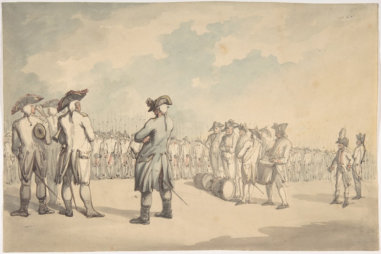 Paraden af Thomas Rowlandson