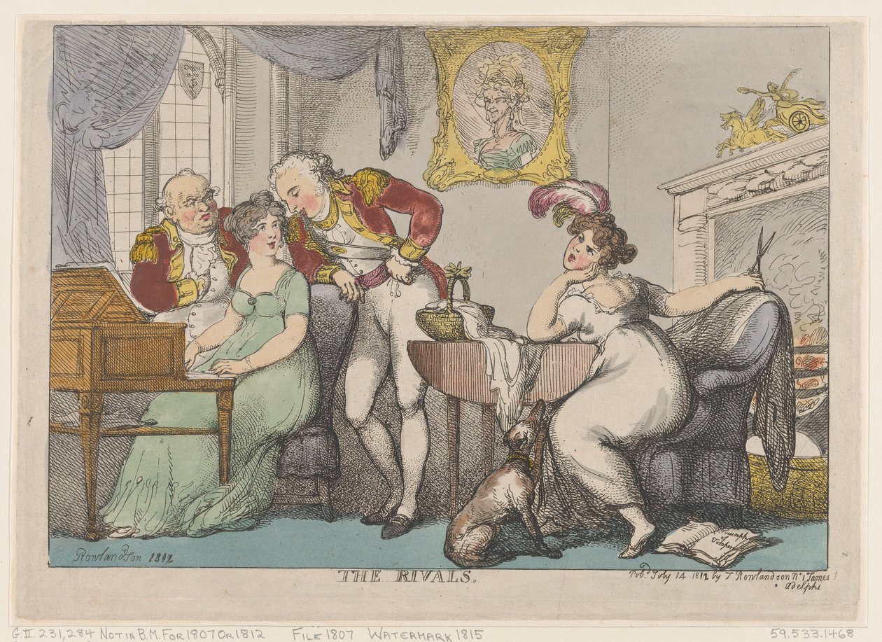 Rivalerne, 14. juli 1807., 14. juli 1807. af Thomas Rowlandson