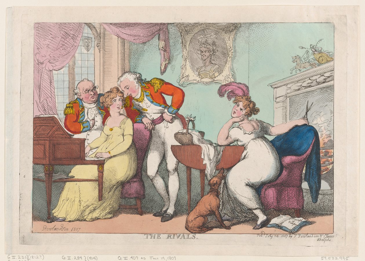 Rivalerne, 14. juli 1807., 14. juli 1807. af Thomas Rowlandson