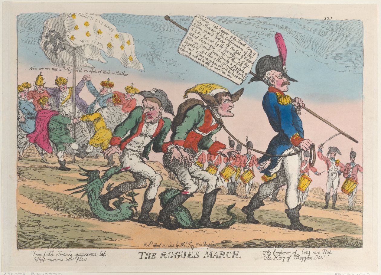 The Rogues March, 12. april 1814., 12. april 1814. af Thomas Rowlandson