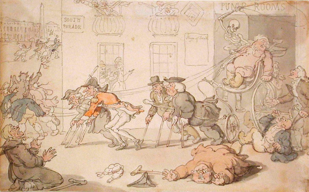 Dødens scene af Thomas Rowlandson