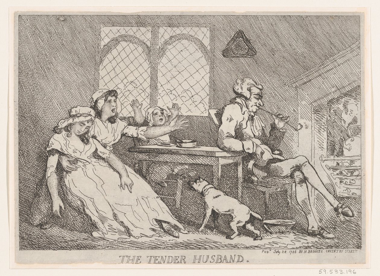 Den ømme ægtemand, 28. juli 1786., 28. juli 1786. af Thomas Rowlandson