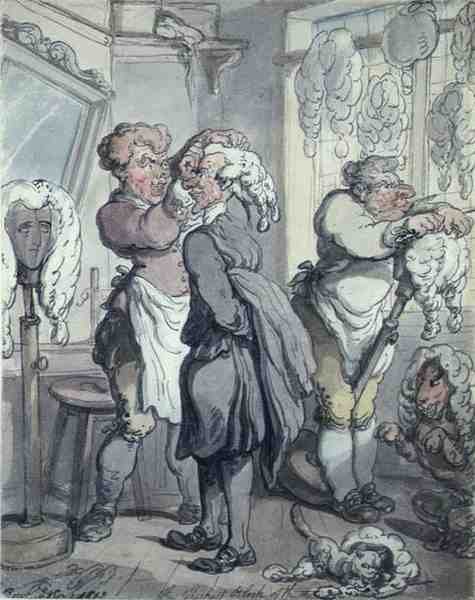"Den tykkeste blok af de tre" af Thomas Rowlandson