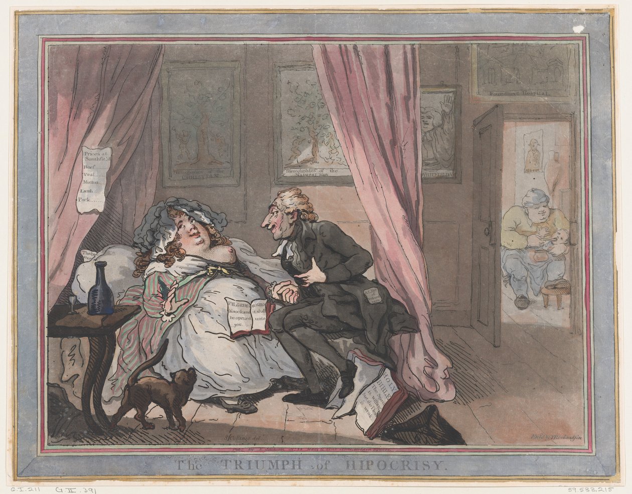 Hykleriets triumf, 11. januar 1787., 11. januar 1787. af Thomas Rowlandson