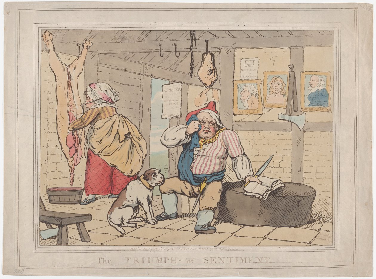 Følelsens triumf, 15. januar 1787., 15. januar 1787. af Thomas Rowlandson