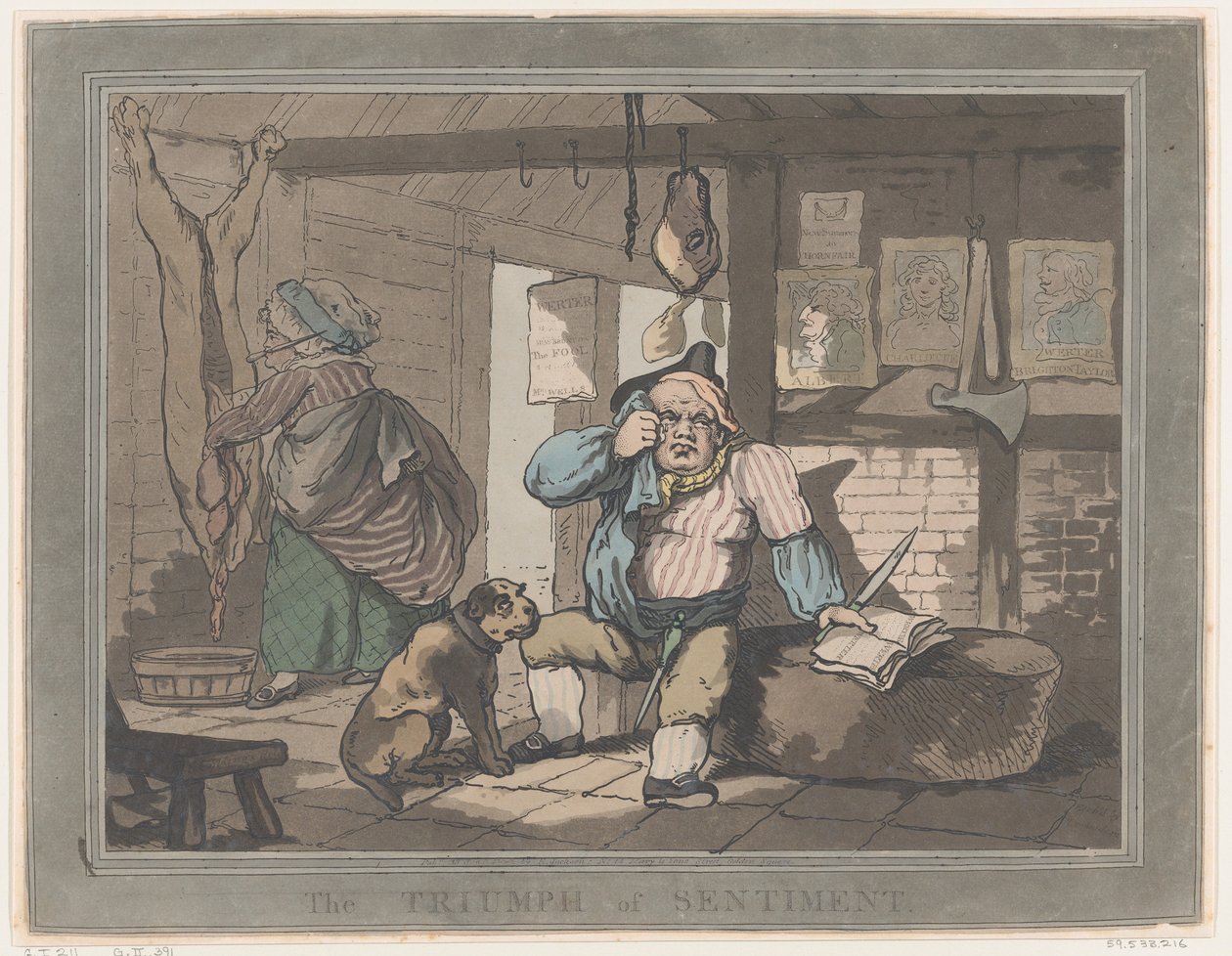 Følelsens triumf, 15. januar 1787., 15. januar 1787. af Thomas Rowlandson
