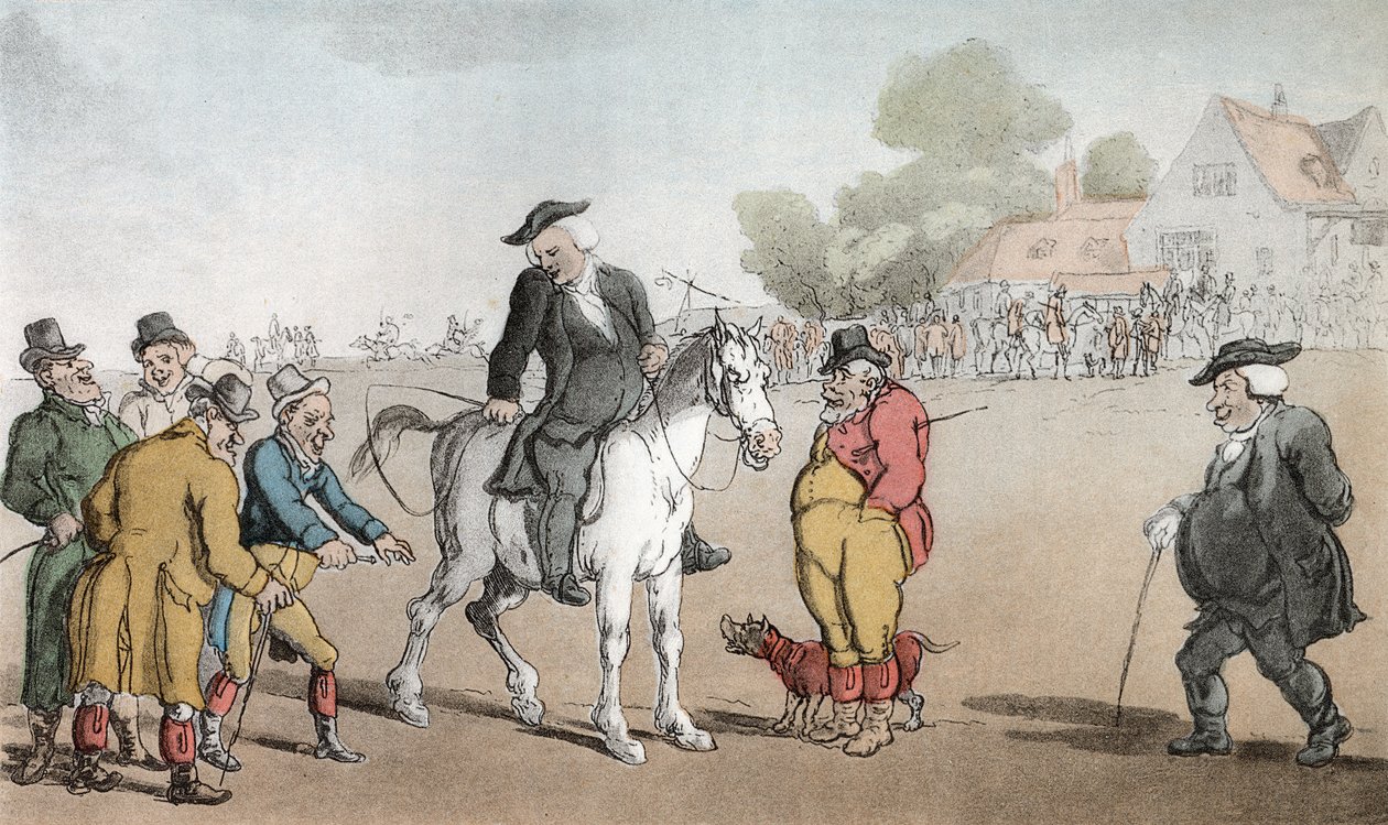 Præsten sælger sin hest, illustration fra 