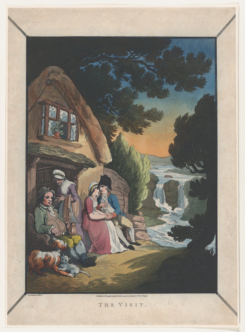 Besøget, 1. august 1799., 1. august 1799. af Thomas Rowlandson
