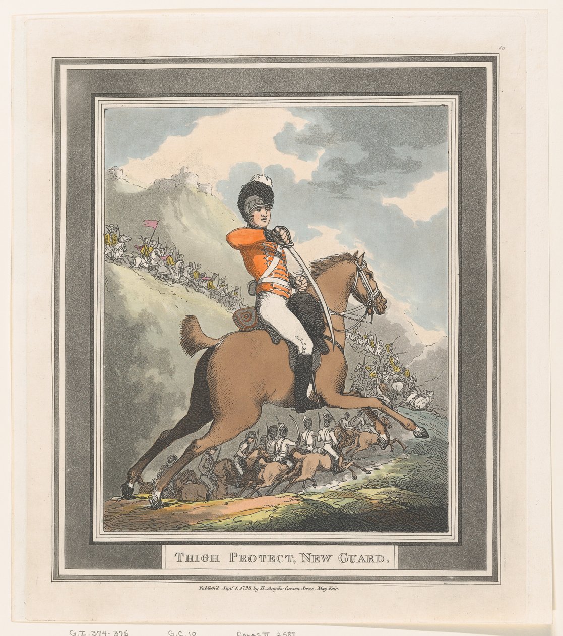 Thigh Protect, New Guard, 1. september 1798., 1. september 1798. af Thomas Rowlandson