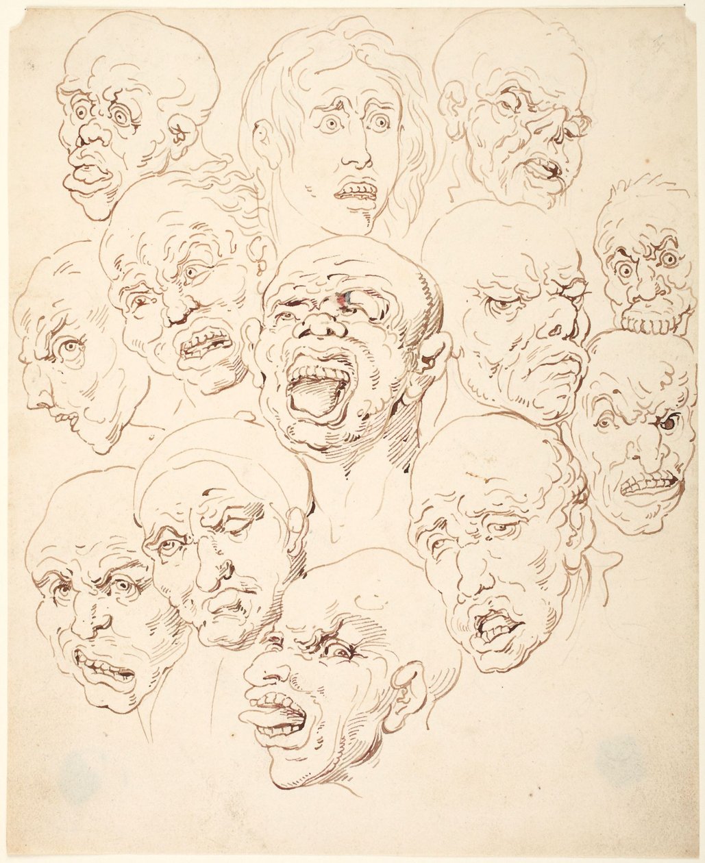 Tretten hoveder af Thomas Rowlandson