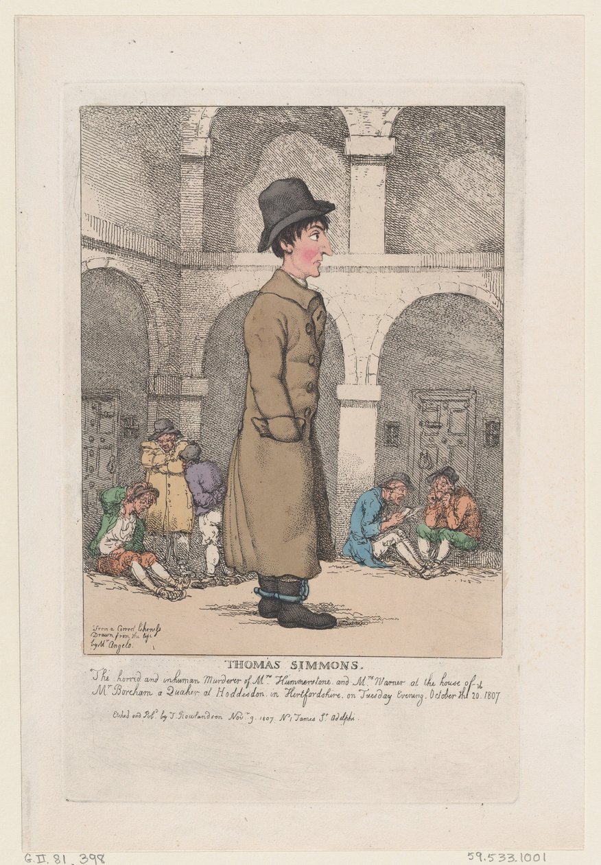 Thomas Simmons, 9. november 1807., 9. november 1807. af Thomas Rowlandson