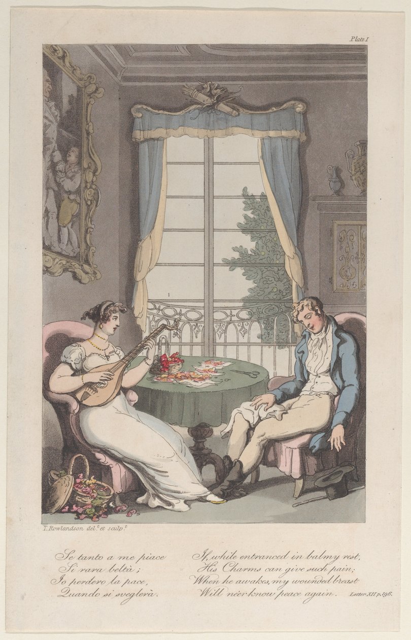 Titelblad, fra Napoli og Campagna Felice: i en række breve rettet..., 1. juni 1815. af Thomas Rowlandson