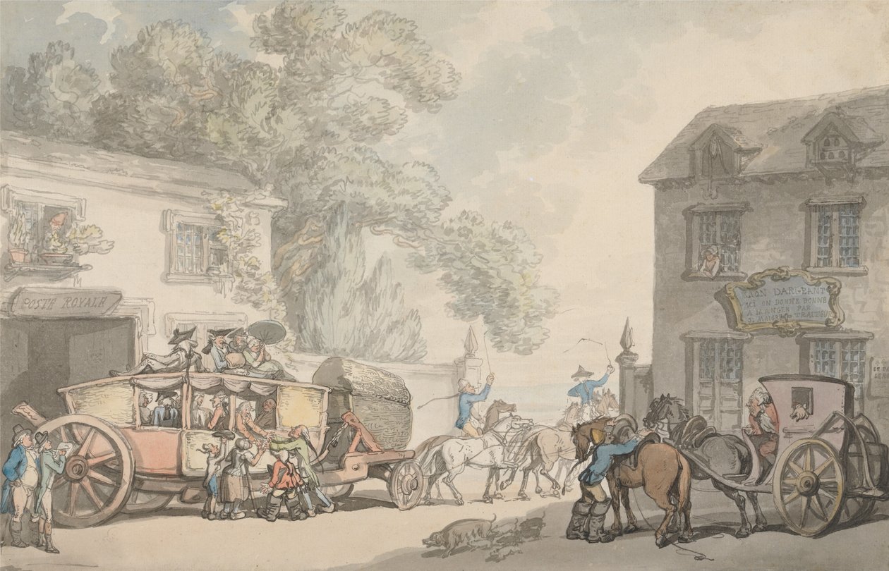 At rejse i Frankrig af Thomas Rowlandson
