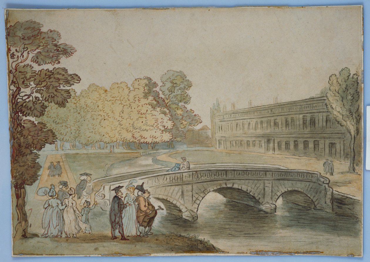 Trinity Library, Cambridge af Thomas Rowlandson