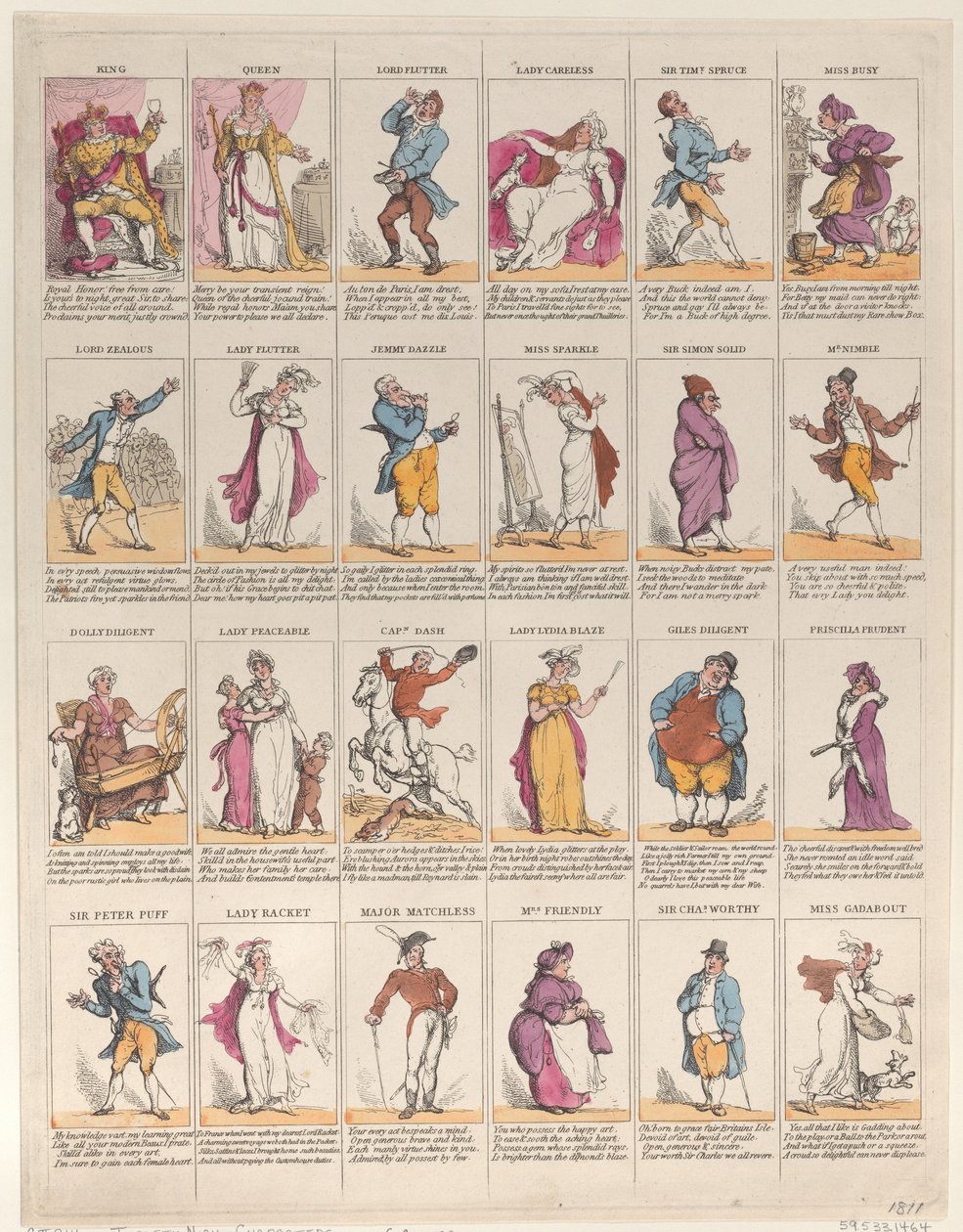 Twelfth Night Characters, 1811., 1811. af Thomas Rowlandson