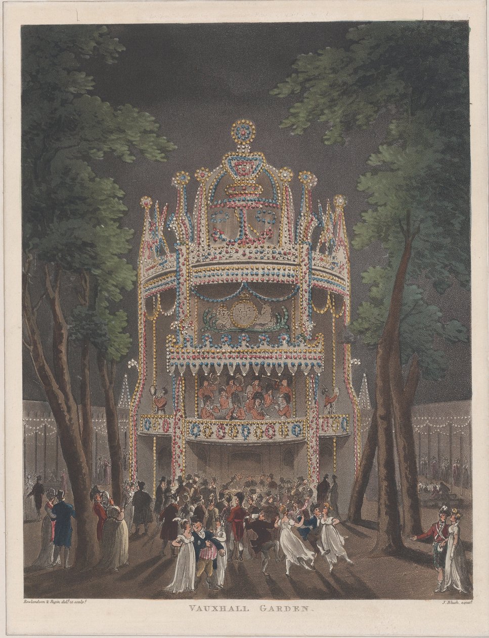 Vauxhall Garden, 1809., 1809 af Thomas Rowlandson