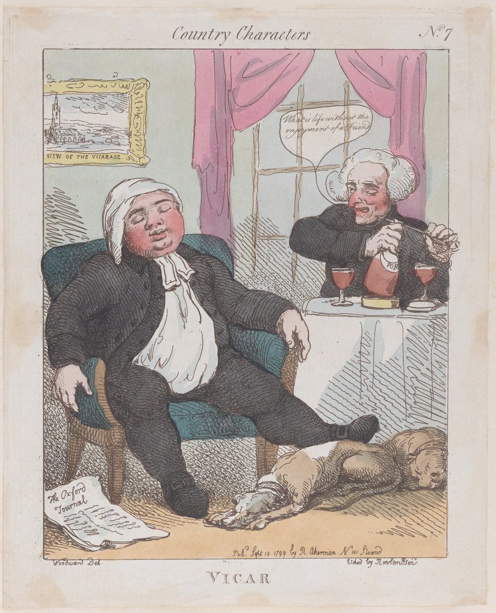 Præst, 10. september 1799., 10. september 1799. af Thomas Rowlandson