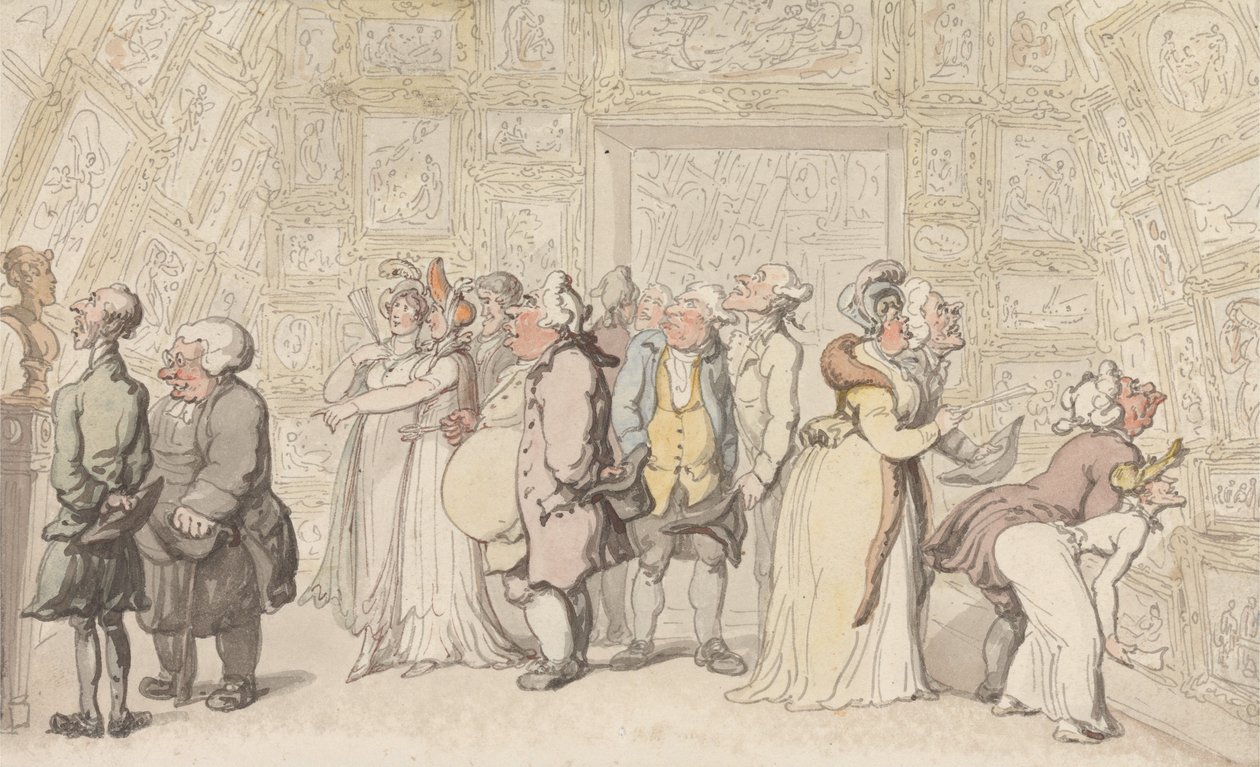 Udstilling på Royal Academy af Thomas Rowlandson