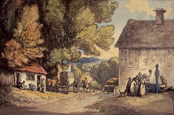 Village Green af Thomas Rowlandson