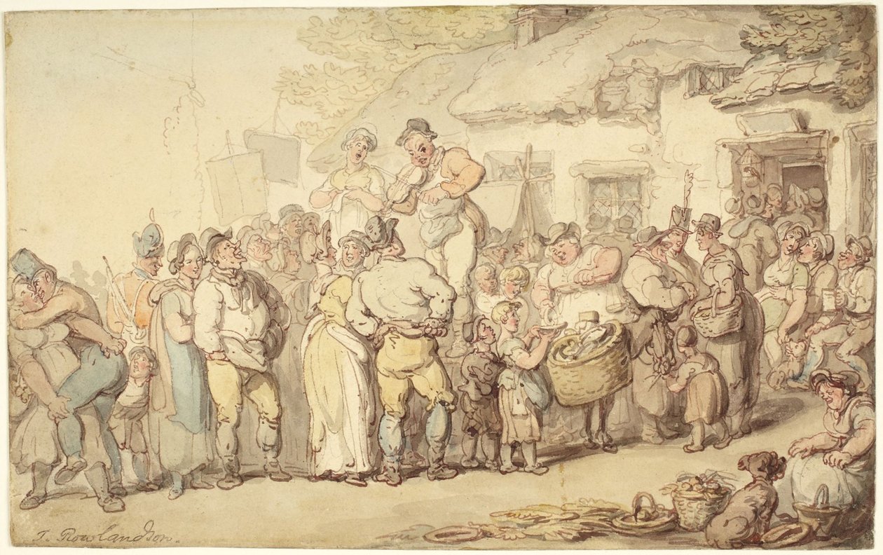 Landsbyfest af Thomas Rowlandson