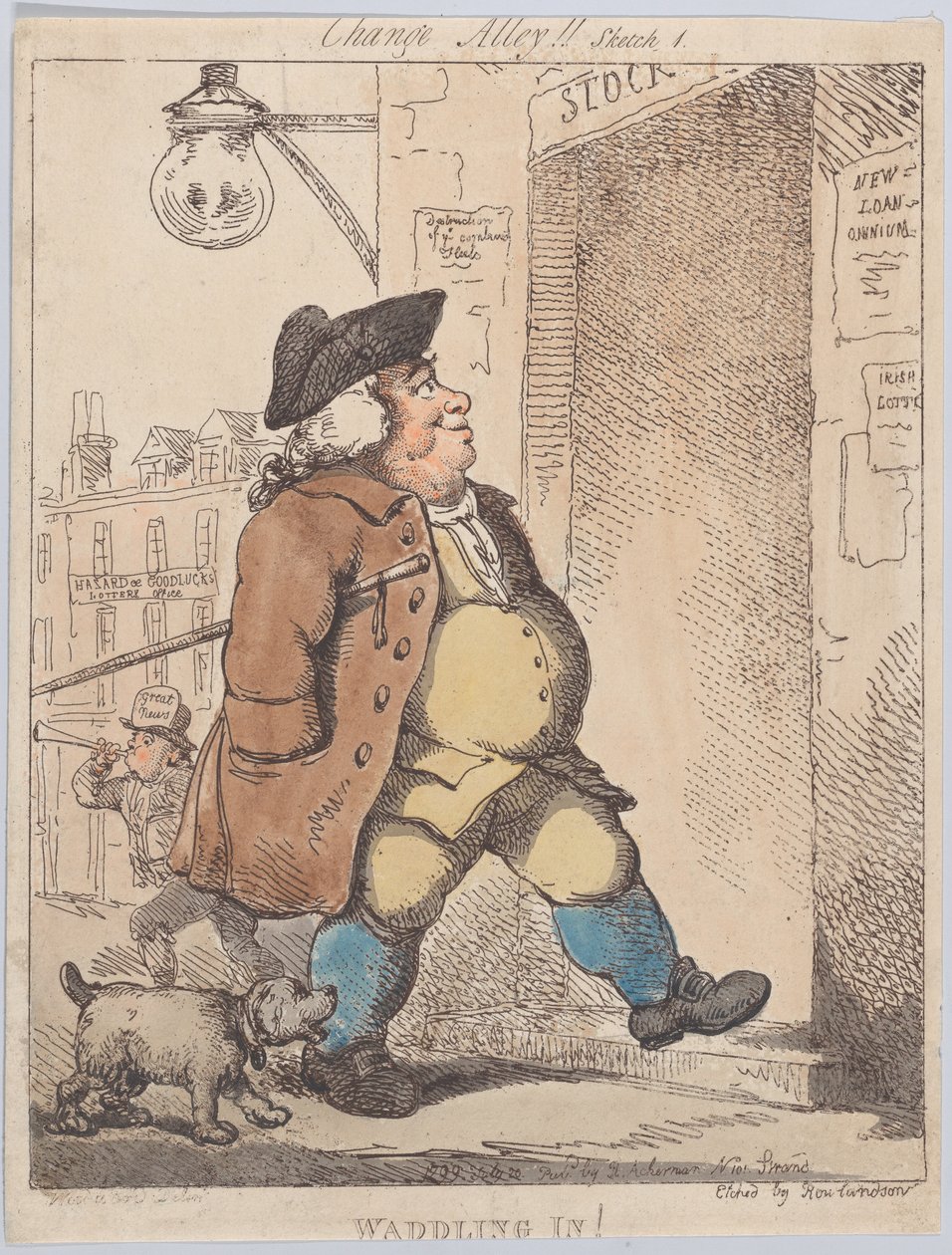 Waddling In!, 1. august 1799., 1. august 1799. af Thomas Rowlandson