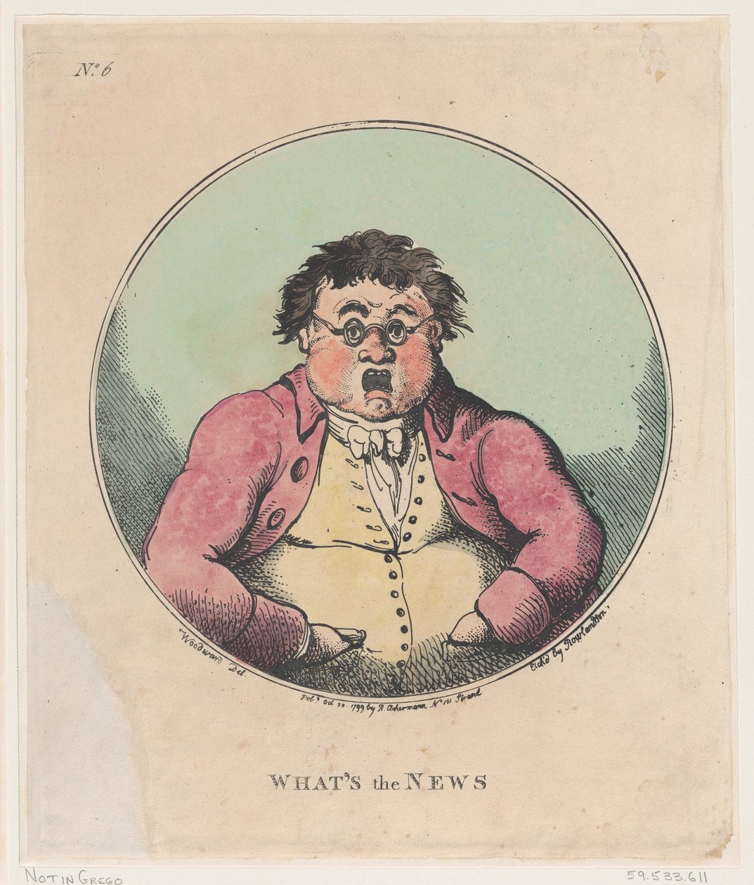 Hvad er nyhederne, 20. oktober 1799., 20. oktober 1799. af Thomas Rowlandson