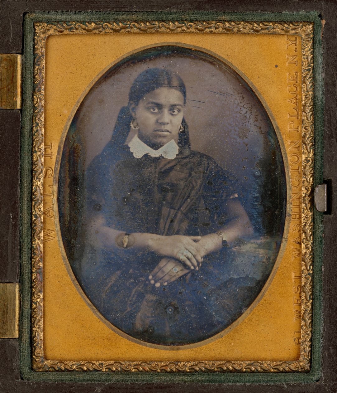 Portræt af en kvinde, ca. 1850 (foto) af Thomas S. Walsh
