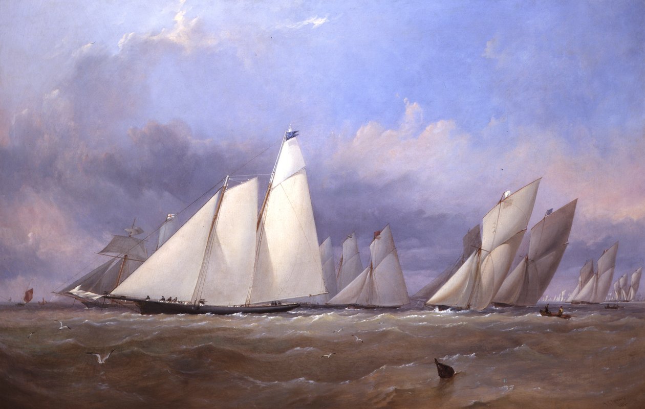 Amerika ved Cowes, 1852 af Thomas Sewell Robins