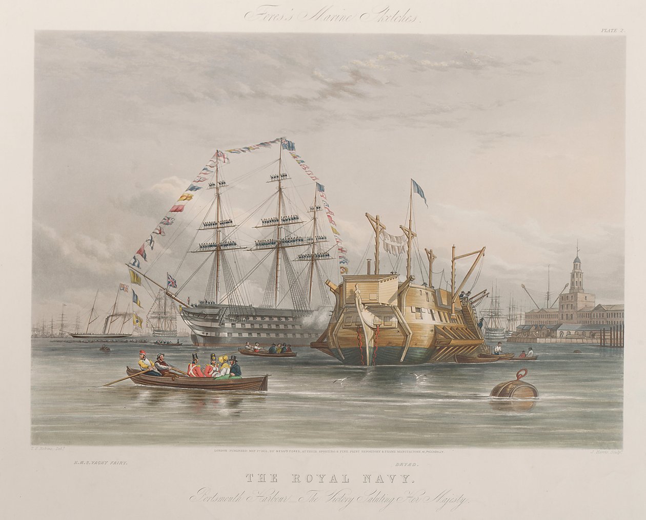 Den kongelige flåde. Portsmouth Harbour - 