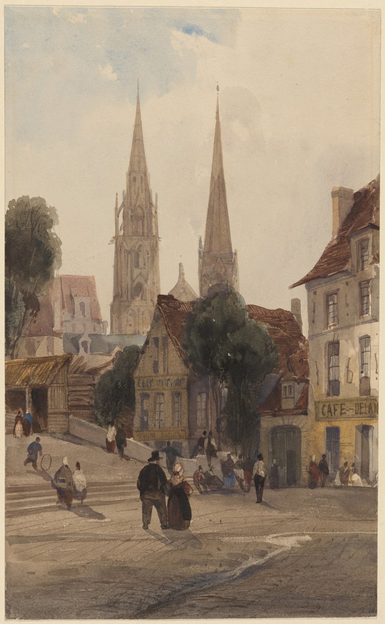 En gade i Chartres af Thomas Shotter Boys