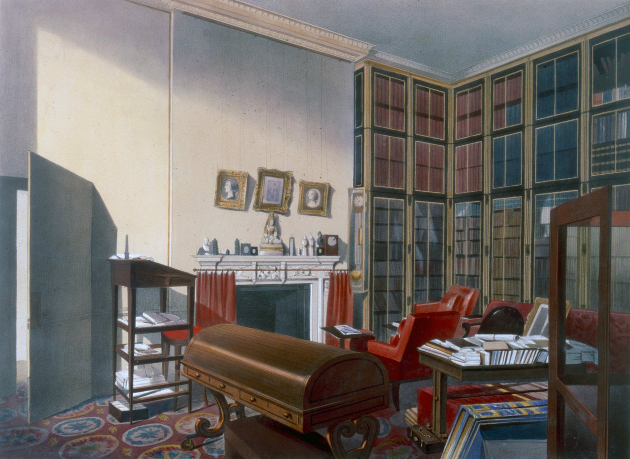 Dukes eget værelse, Apsley House, Westminster, London, 1800-tallet af Thomas Shotter Boys