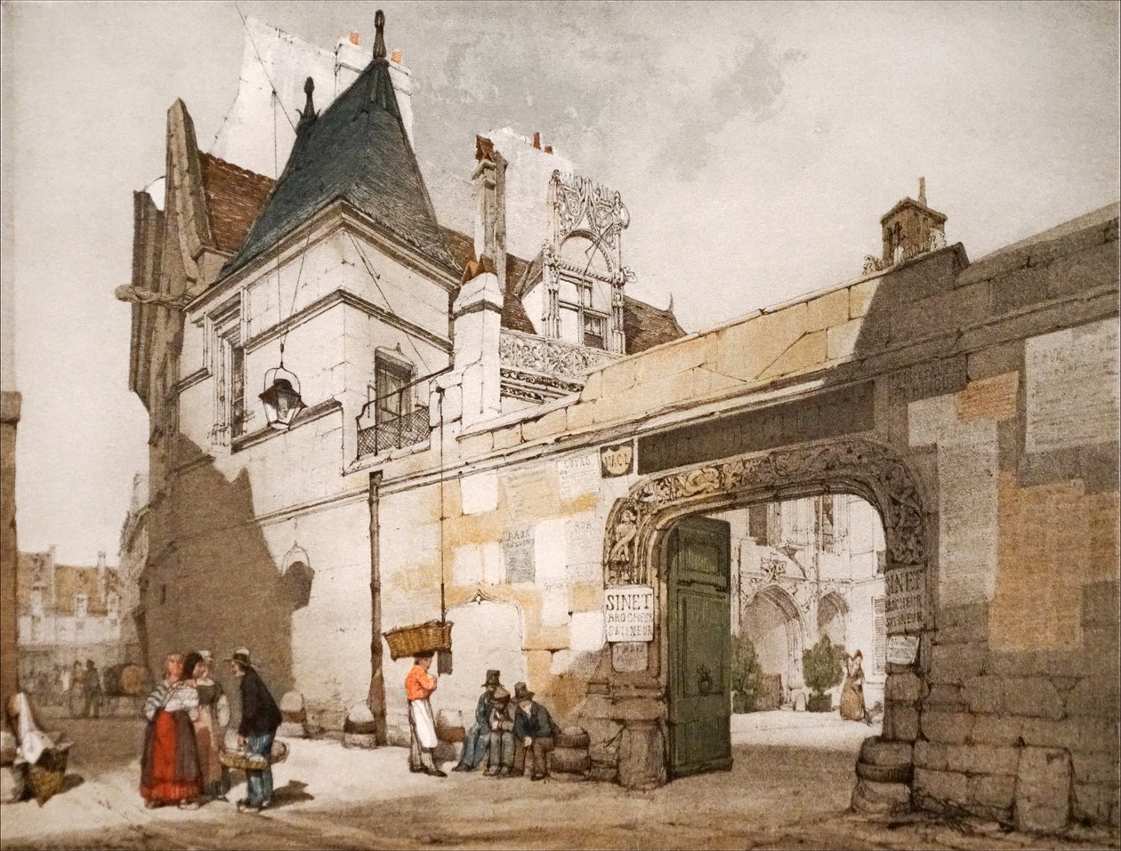Hotel Cluny, ydersiden af retten af Thomas Shotter Boys