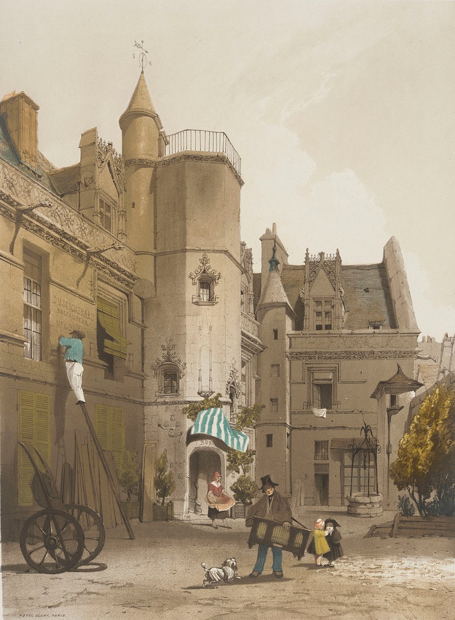 Hôtel de Cluny, Paris af Thomas Shotter Boys