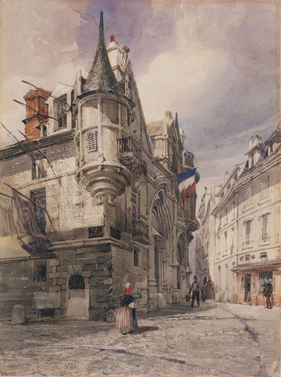 Hotel de Sens, rue du Figuier af Thomas Shotter Boys