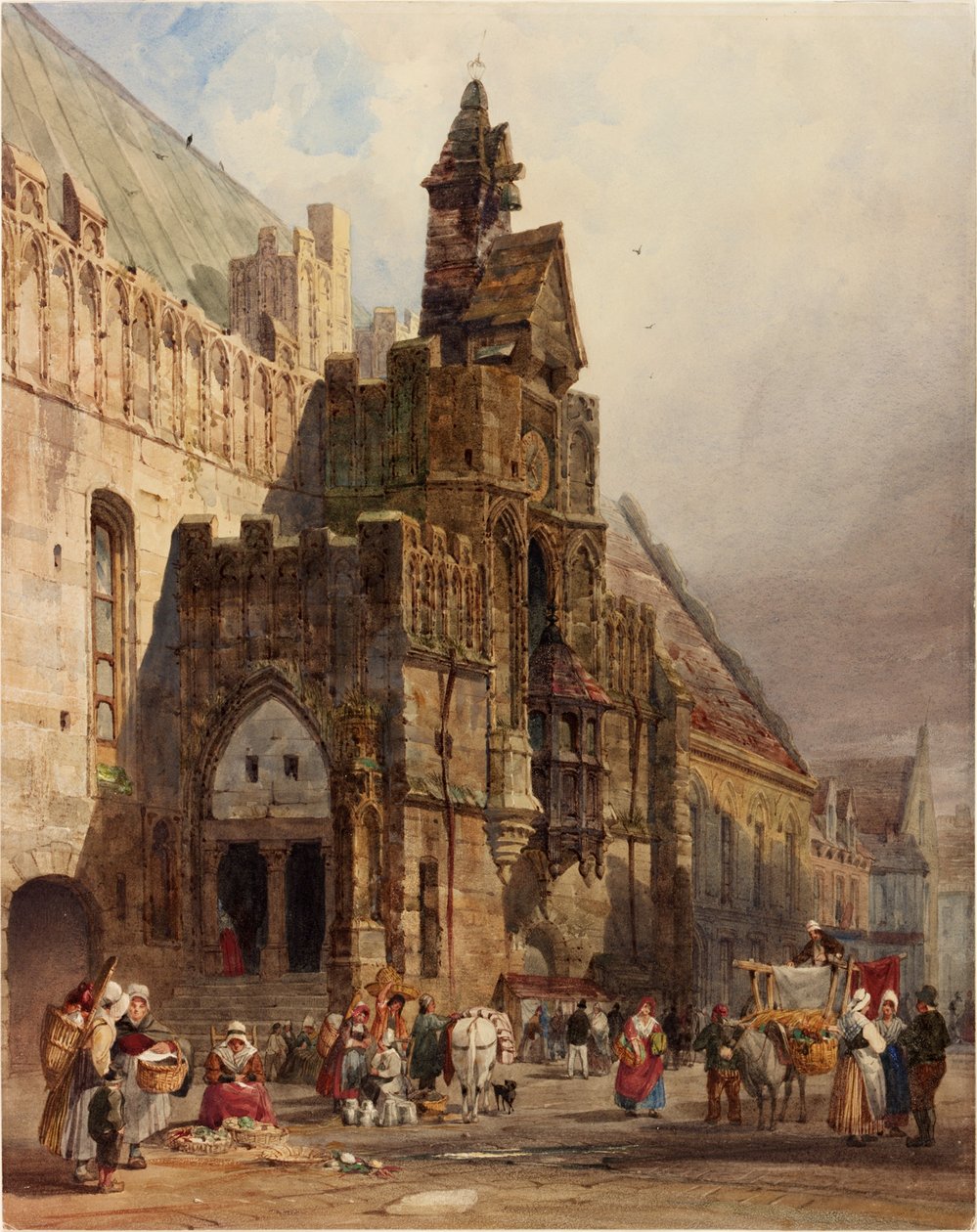Rådhuset i St Omer, Pas de Calais af Thomas Shotter Boys