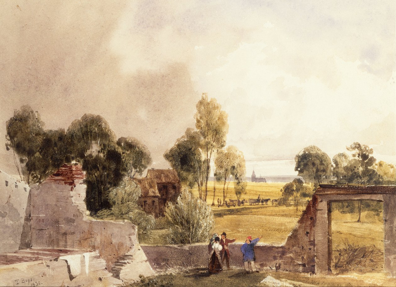 Hougoumont, Waterloo af Thomas Shotter Boys