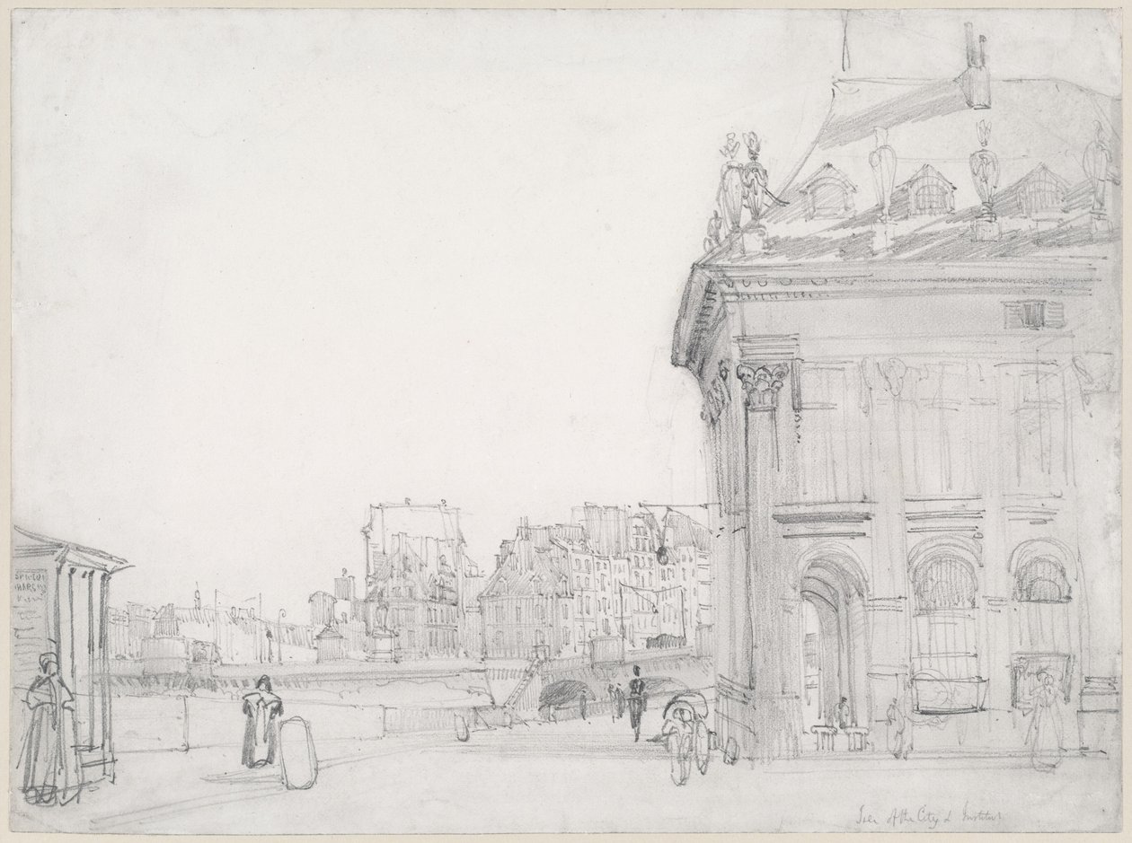 Ile de la Cité fra Institut, Paris af Thomas Shotter Boys