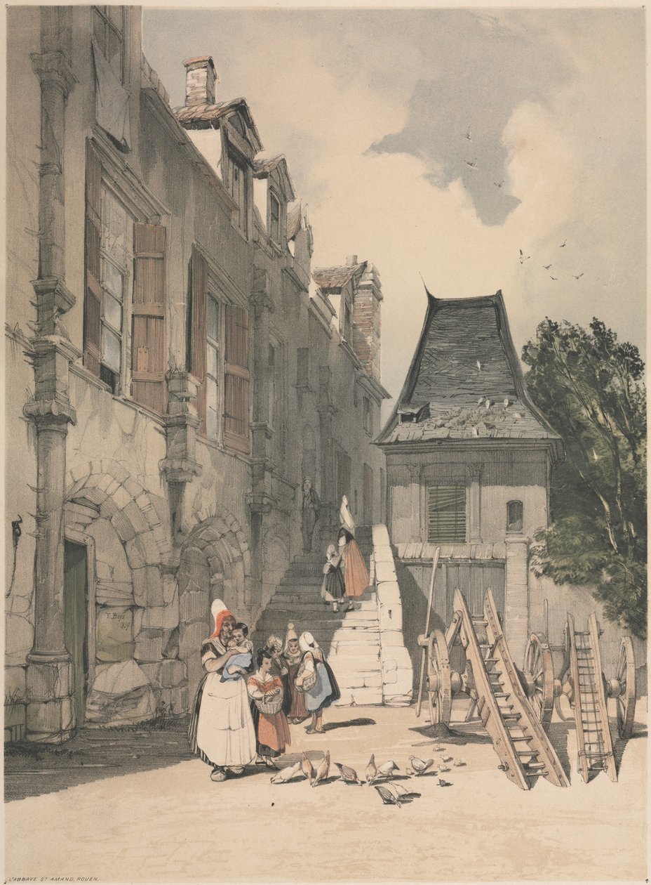 St. Amand Abbey, Rouen af Thomas Shotter Boys