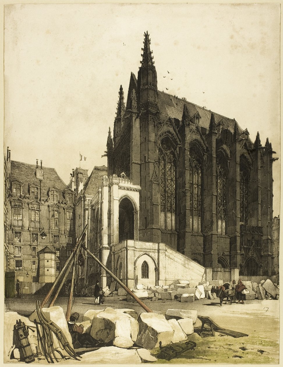 Sainte Chapelle, Paris af Thomas Shotter Boys